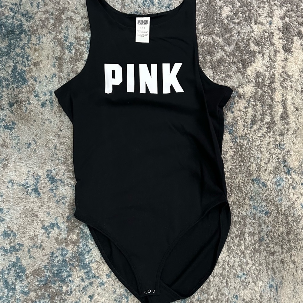 Victoria's Secret PINK Black Bodysuit